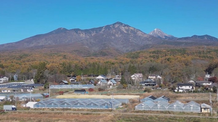 八ヶ岳南麓からのドローン空撮映像